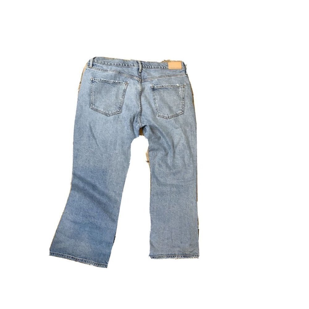 Citizens of Humanity Demy Cropped Flared Denim Rinsed Jeans 32 Petite 32P $218 - Picture 7 of 9